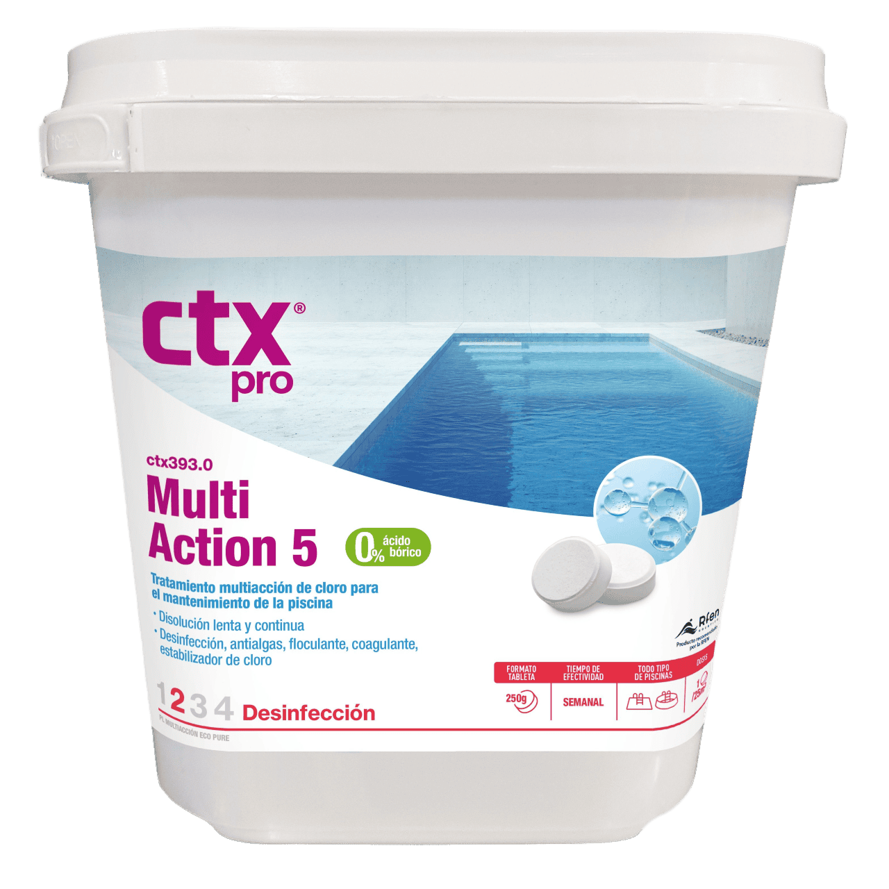 Action Plus 5-in-1 – Multi-action chlorine tablets – 5 kg (CTX-342)