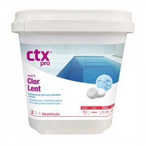 Disinfectant chlorine tablets for pool water, 250g, fast-acting, suitable for continuous use.