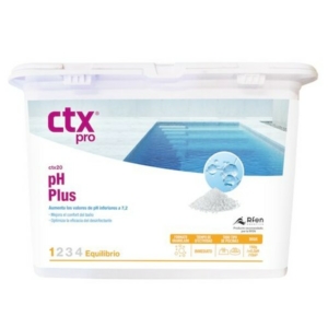 PH Plus 1kg for pool water, raises the pH value quickly and effectively.