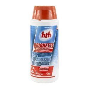 HTH Briquette chlorine tablets for pool cleaning, 2.5 kg.
