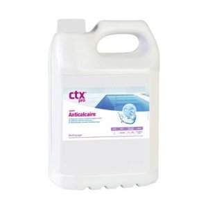 Anti-limescale for pools, 5 litres, effective against limescale build-up in pool water.