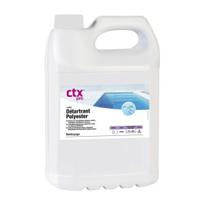 Descaler for fibreglass and polyester pools, 5 litres, effective against limescale deposits.