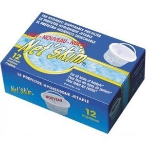 Skimmer nets for pool cleaning, set of 12 durable nets for removing debris.