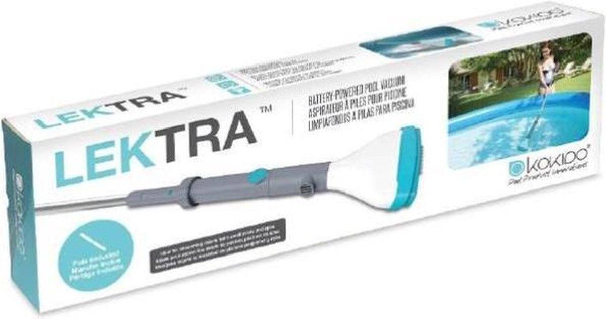 Battery-powered vacuum cleaner for spa and pool, easy to use.