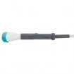 Battery-powered vacuum cleaner for spa and pool, compact and user-friendly.