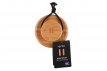 Bamboo body brush for skin care and exfoliation.