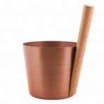 Rento Sauna Design Bucket with Handle - Copper/Brown