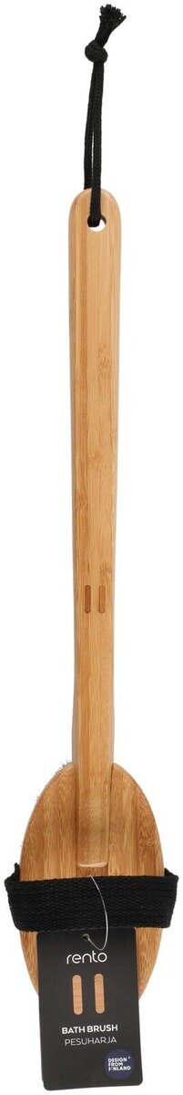 Bamboo sauna brush for cleaning.