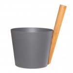 Rento Sauna Design Bucket with Handle - Gray