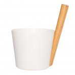 Rento Sauna Design Bucket with Handle - White