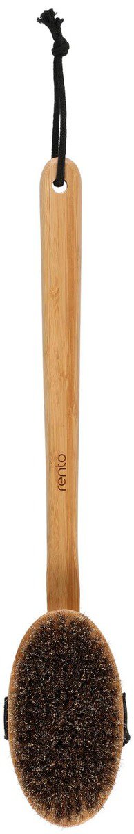 Bamboo sauna brush for cleaning and maintenance.