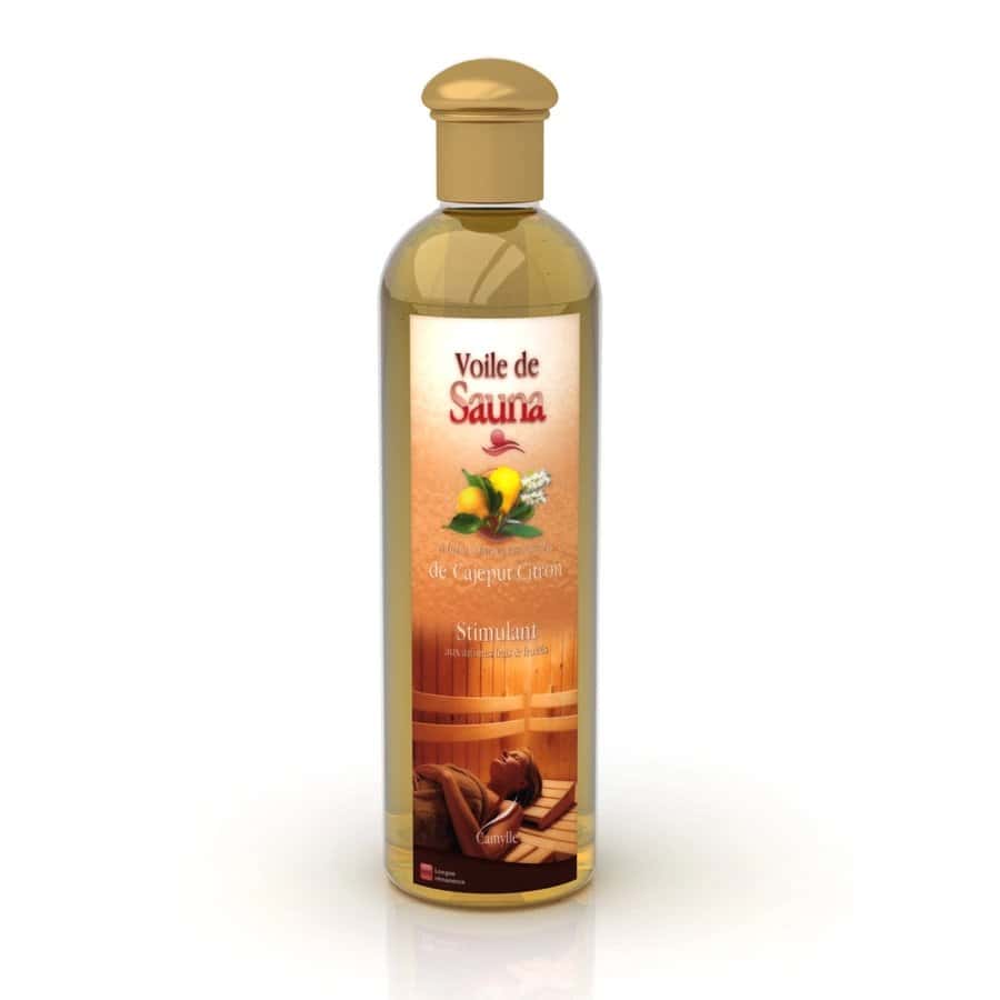 Voile de Sauna with cajeput and lemon for relaxation.