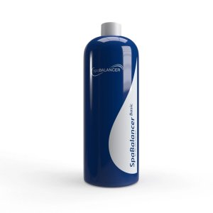 SpaBalancer water treatment bottle for chlorine-free pools.