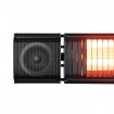 Eurom Heat and Beat black patio heater