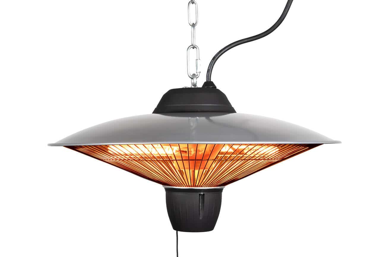 Outdoor patio heater with infrared for cosy evenings.