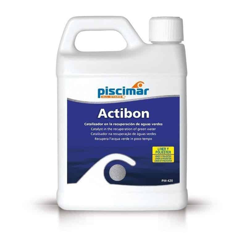 Piscimar Actibon Shock for pool water, green algae recovery.