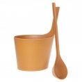Rento Pisara Design Sauna bucket and spoon - Natural