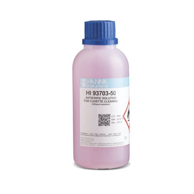 Cleaning fluid for measuring cuvettes, 250 ml bottle (HI93703-50)