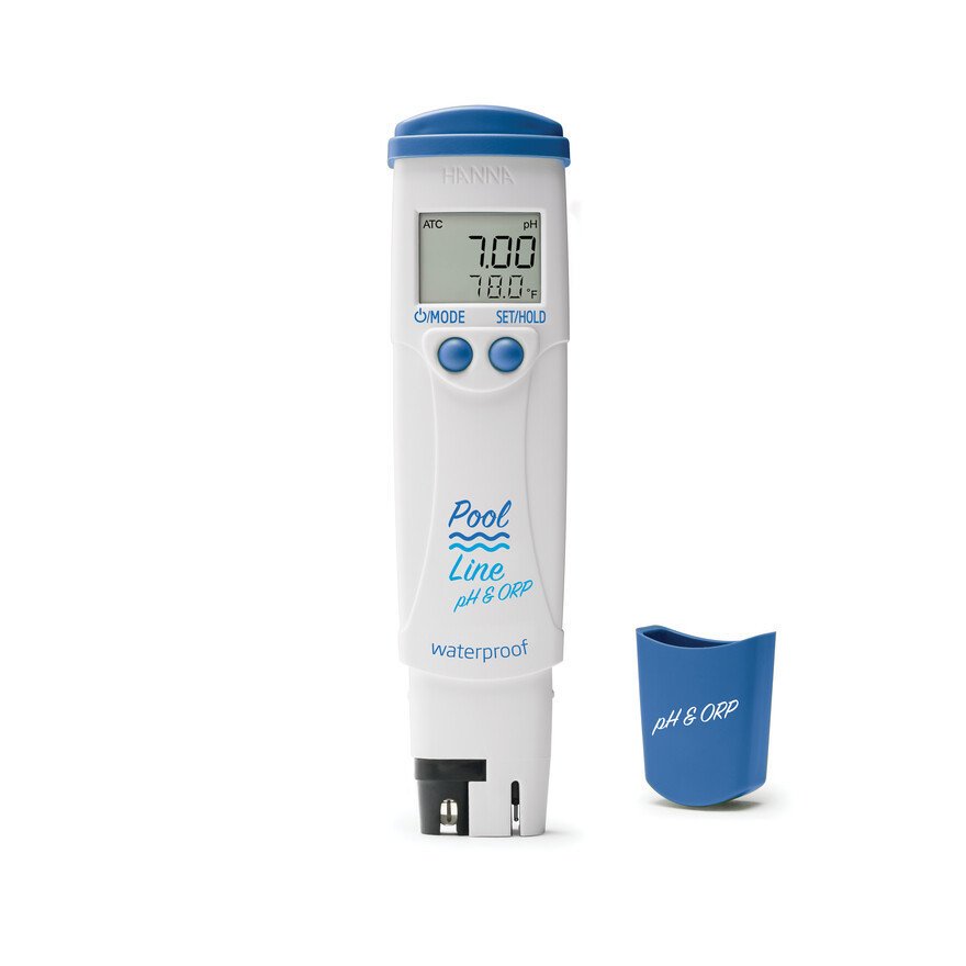 Pool Line Water-resistant pocket-sized pH, ORP and temperature tester (HI981214)
