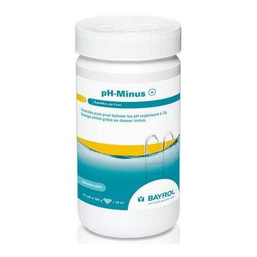 pH minus granules for pool water, 1.5kg, suitable for lowering the pH.
