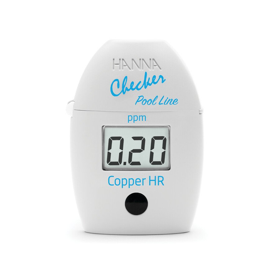 Pool Line Checker photometer for free copper LR, 0.00 to 5.00 mg/l (HI7024)