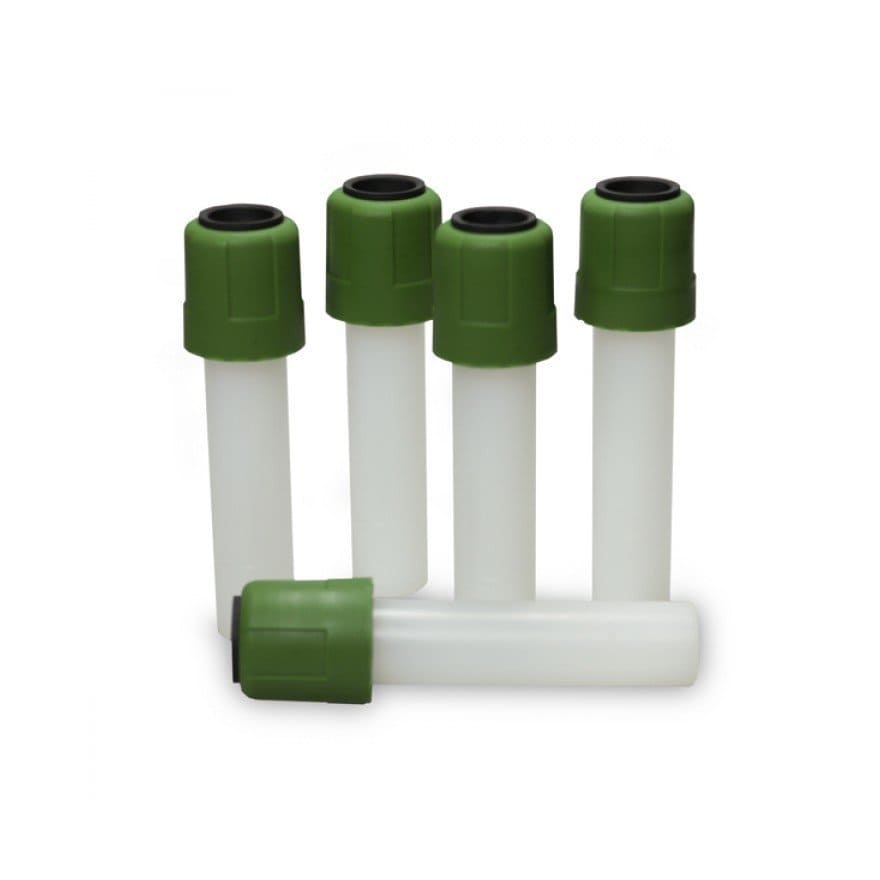 Storage caps for pH electrodes, set of 5 pieces for protection and maintenance.