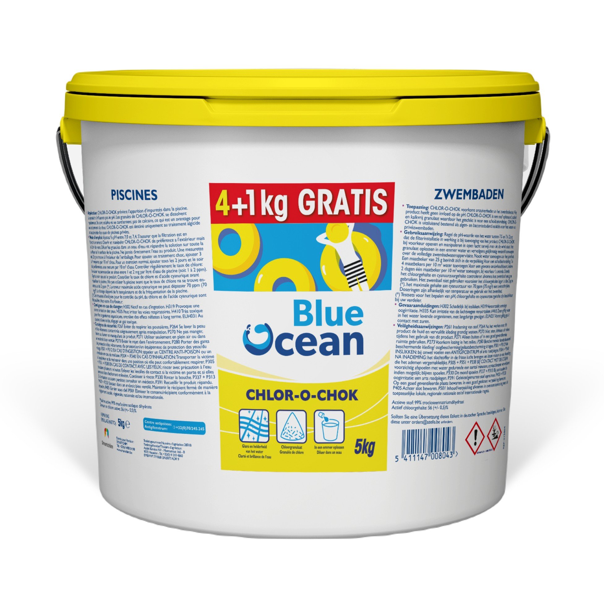 ChlorineShock / Granulat 4KG+1 Frei - Blue Ocean