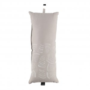 Beige Rento Pino sauna cushion for extra comfort.