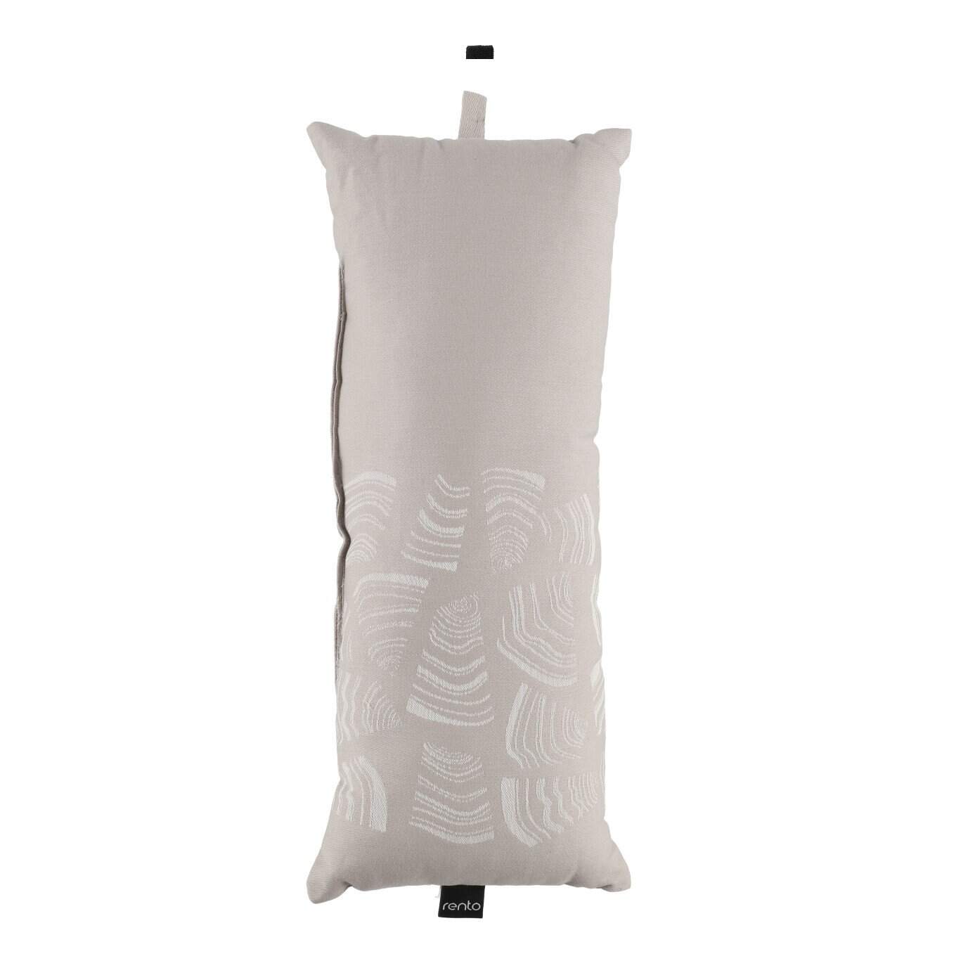 Beige Rento Pino sauna cushion for extra comfort.