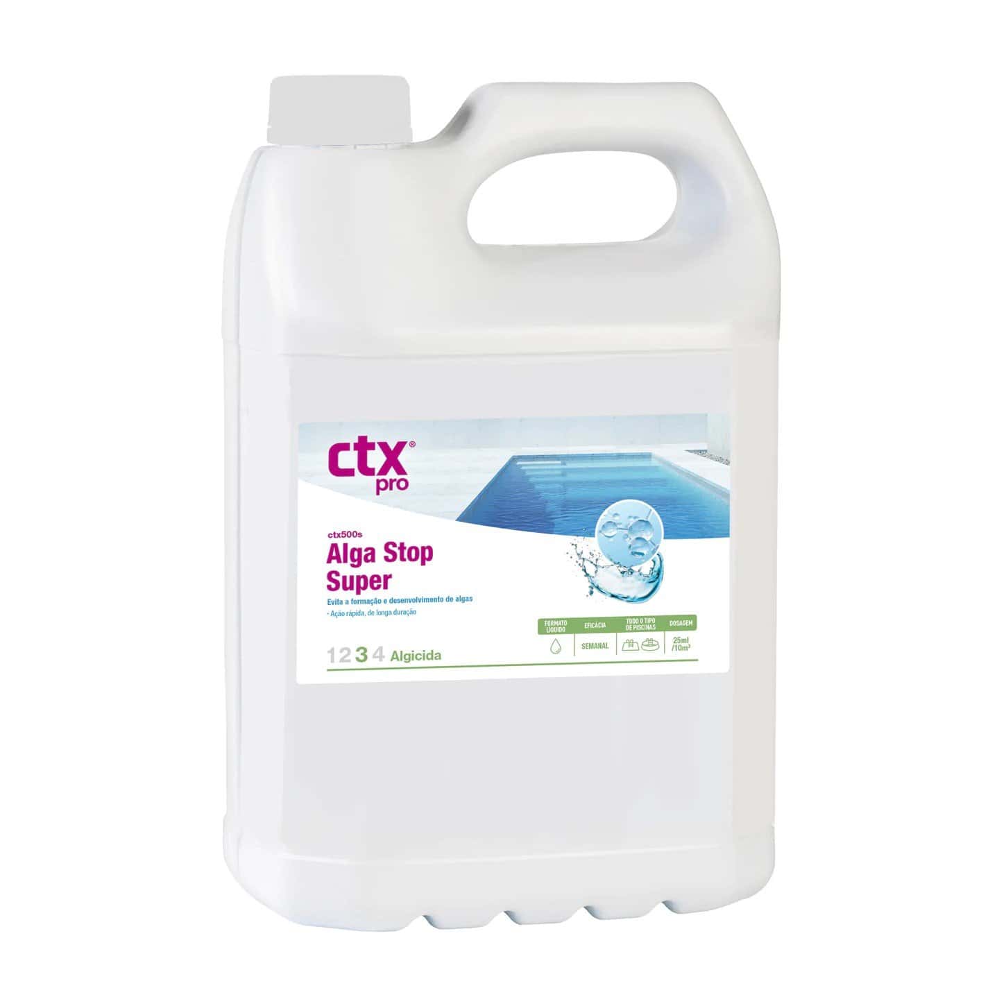 AlgaStop Power 5 Litres - CTX-501 for algae control in pools.