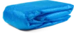 Blue Bestway solar cover for pools, diameter 366 cm, protects against dirt and retains heat.
