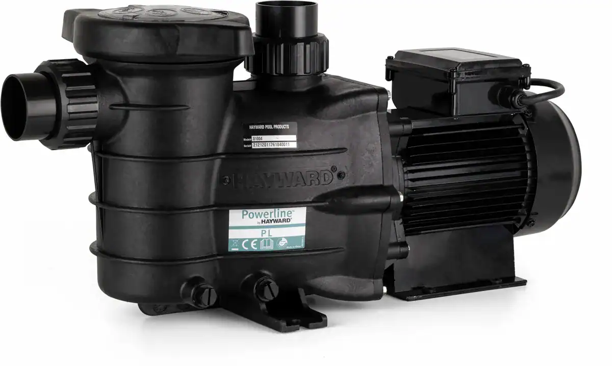 Hayward Powerline pool pump 9 m³/h for pool water circulation.