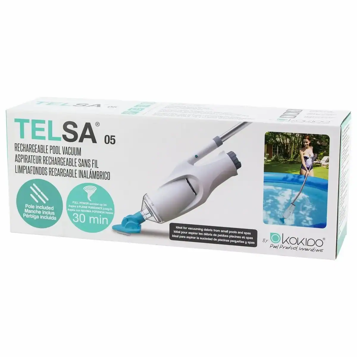 Electric pool vacuum cleaner for cleaning pools.