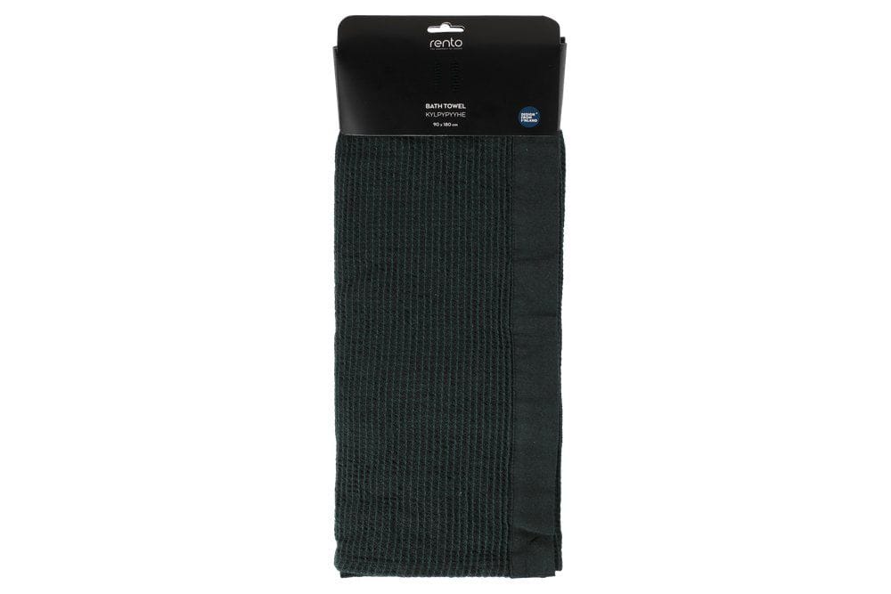 Dark green sauna bath towel 90x180 cm from Rento Kenno, ideal for use after bathing or sauna.