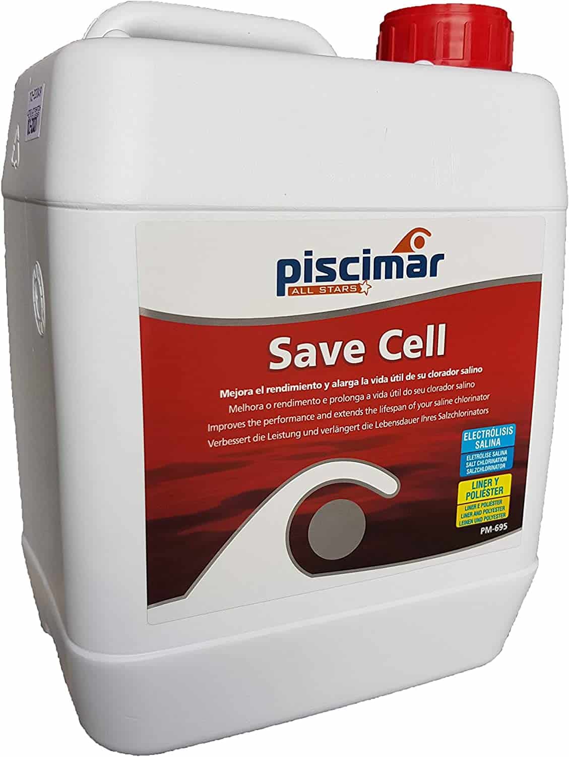 Cleaning agent for pool water, improves water quality and clarity. Suitable for use.