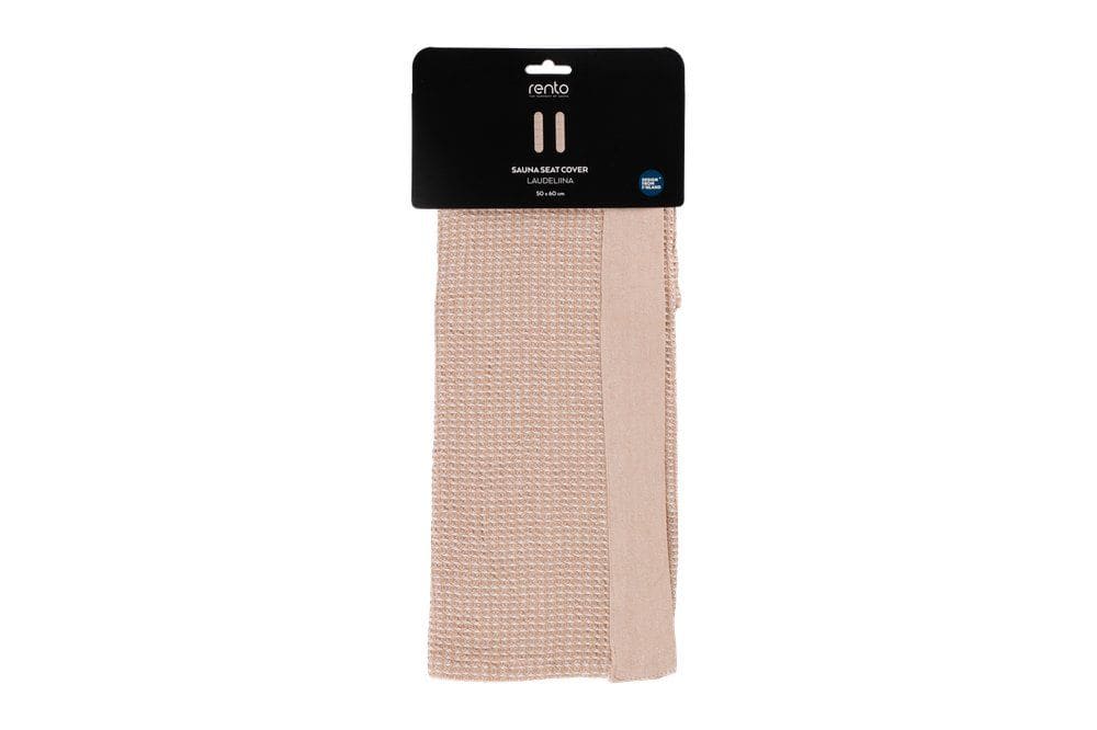 Beige sauna chair cover of 50x60cm for comfortable seating.