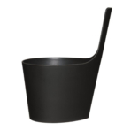 Sauna Bucket in black biocomposite - Rento