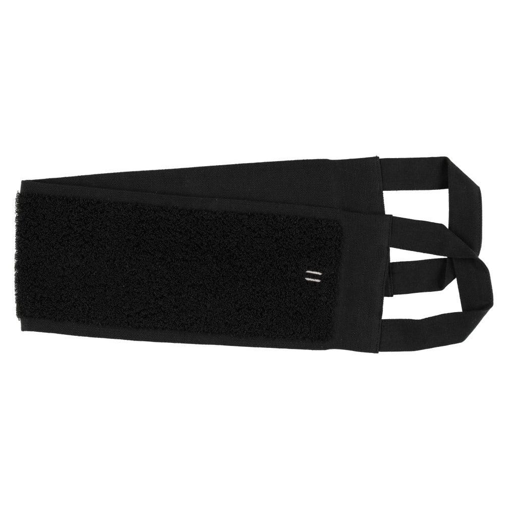 Black linen terry back scrubber 14x70 cm for comfortable use.