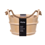 Sauna bucket spruce with rope handle - 4Living