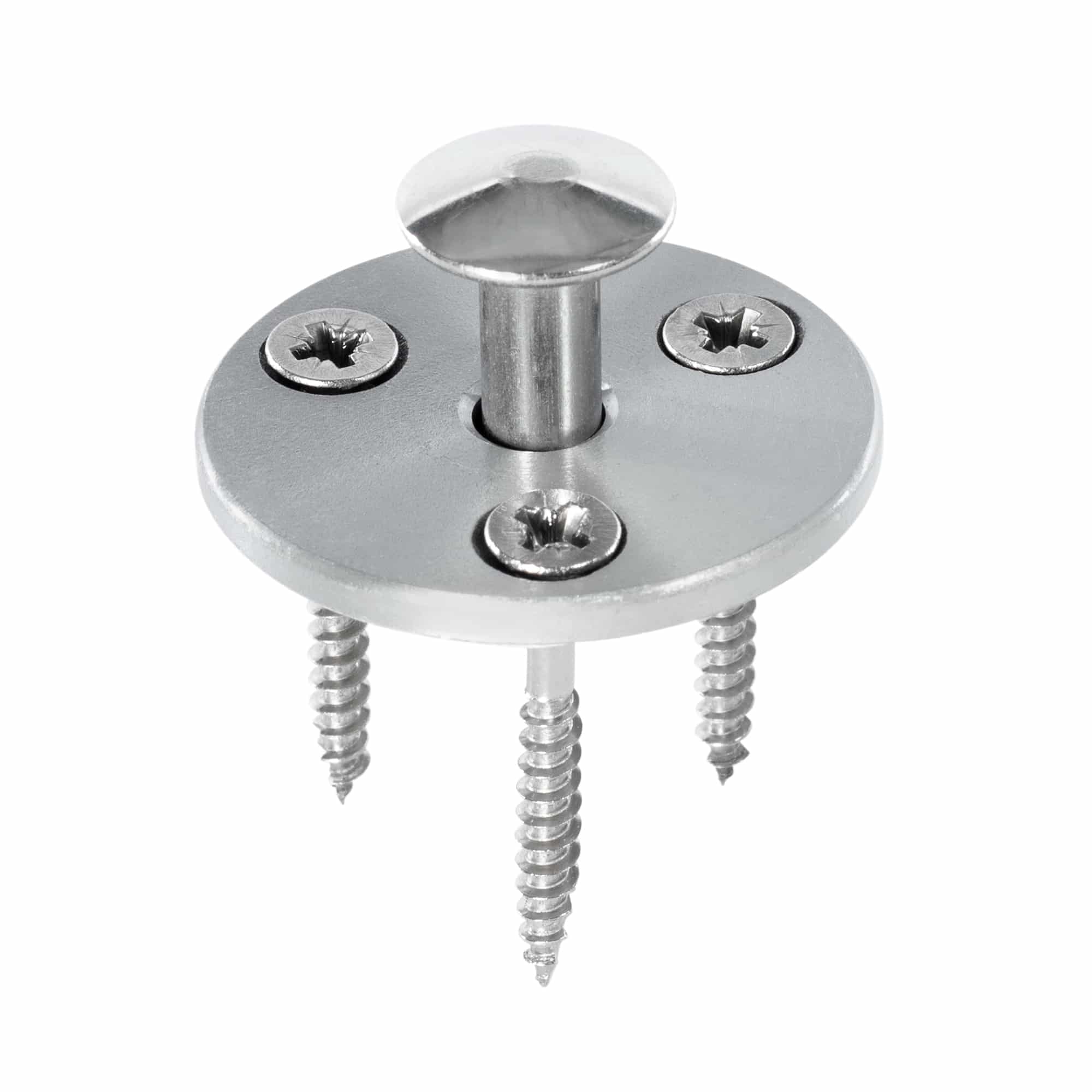 Ring bolt wood with 3 screws for wood and composite