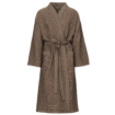 Bathrobe XXL in black and beige, comfortable and warm, perfect for after bathing or relaxing at home.