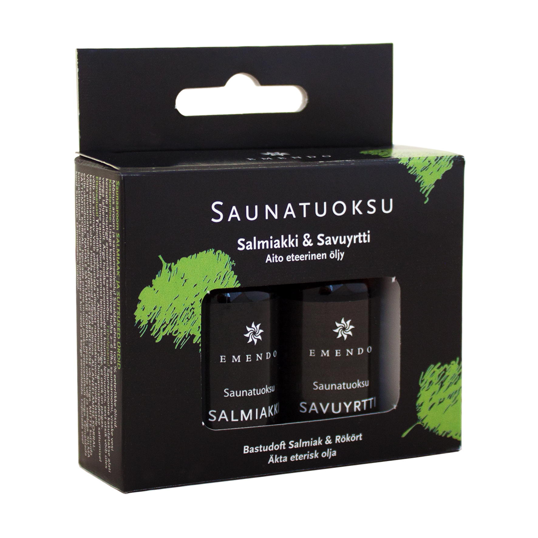 Emendo sauna fragrances Salmiac and smoky spice 2 x 10 ml - Emendo