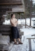 Rento Sauna Towel Kenno 70x145 cm in grey, ideal for sauna and wellness.
