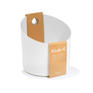 White KOLO Sauna Bucket 4, ideal for sauna accessories and water refilling.