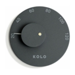 Kolo Sauna Thermometer - Black
