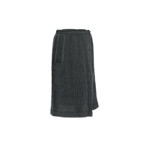 Grey Rento Sauna Waist Towel, 70x145 cm, soft terry fabric.