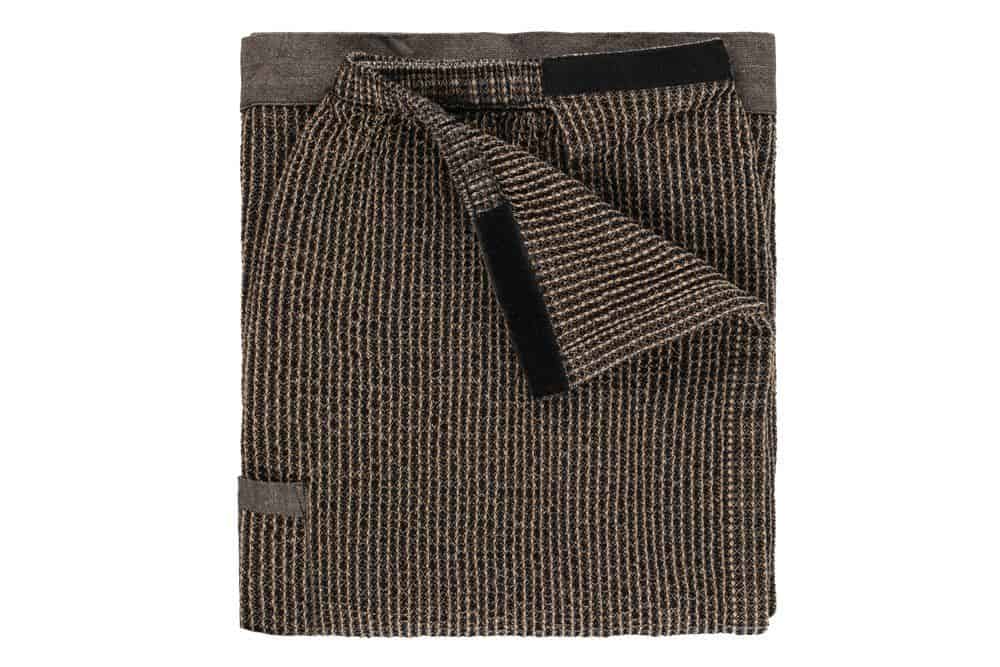 Rento sauna waist towel in beige, 70x145 cm, soft terry cloth.