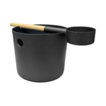 Kolo Design Sauna Bucket + Spoon - Black