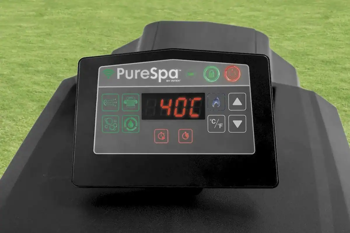 Intex Pure Spa Jet & Bubble Deluxe inflatable spa for 4 people.