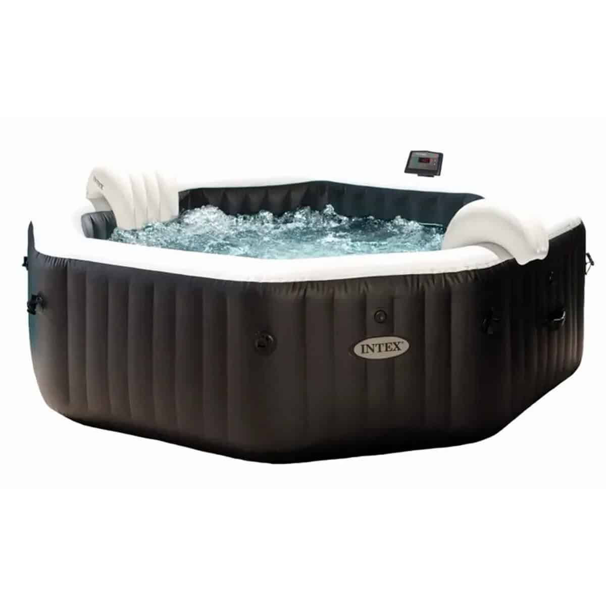 Intex Pure Spa Jet & Bubble Deluxe: luxury inflatable spa for 4 people with jets and bubbles.